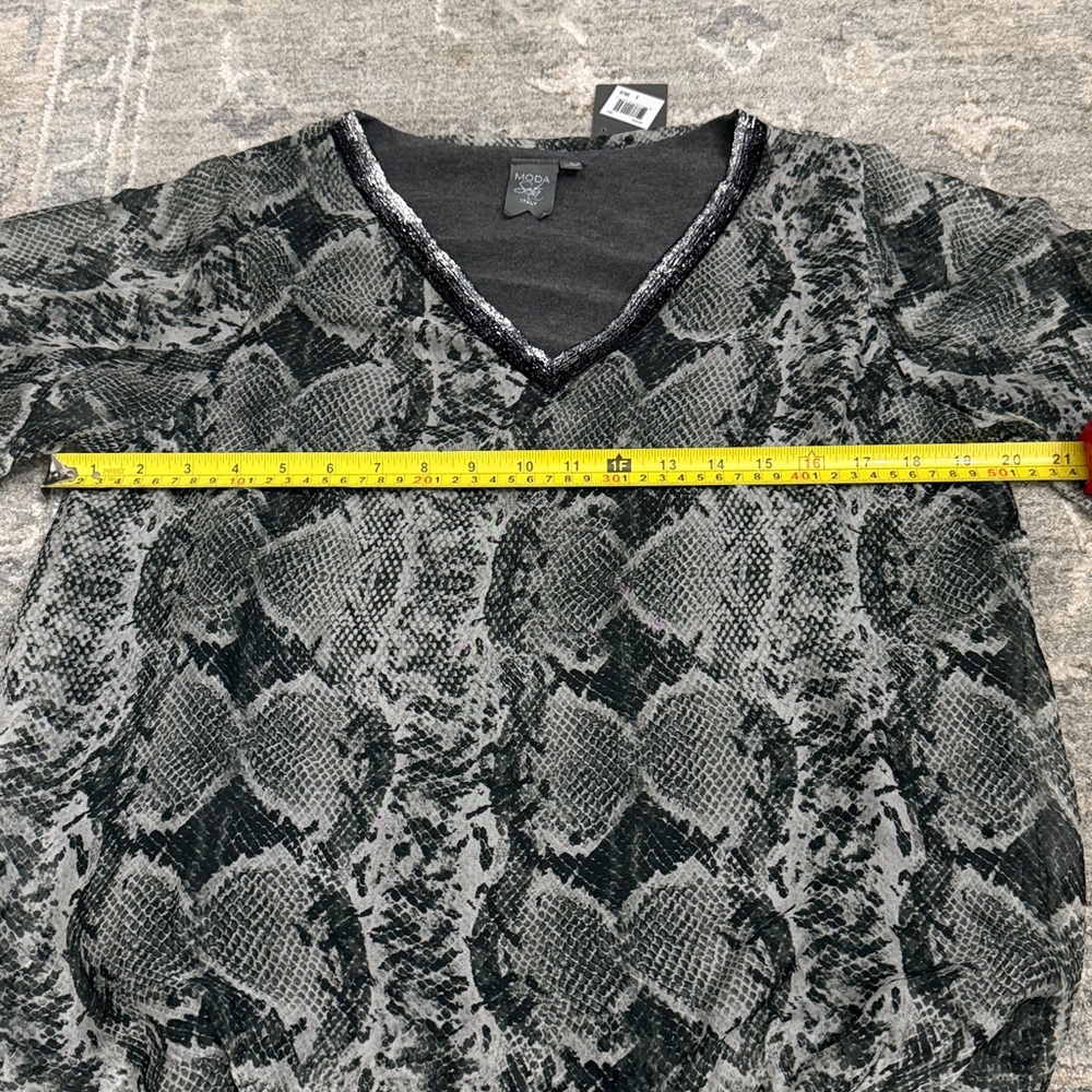 NWT Moda Seta Top - Picture 4 of 9